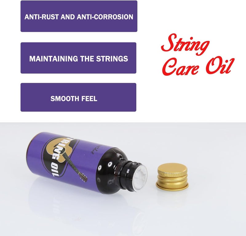 Danchet String Oil, Musical Instrument String Oil, Guitar String Care/Cleaning/Polishing Accessories, Lubricant for Guitar, Ukulele - Musical Instrument Accessories - Image 2